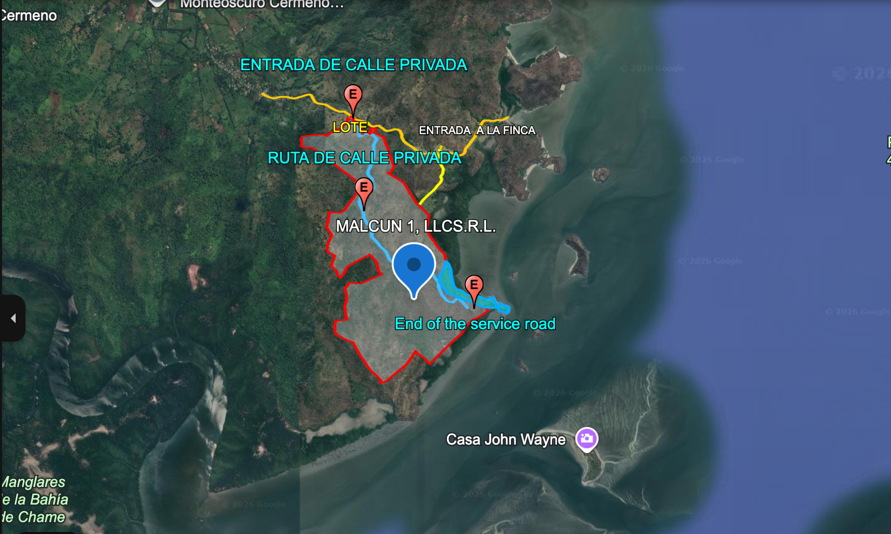 Annotated service road map